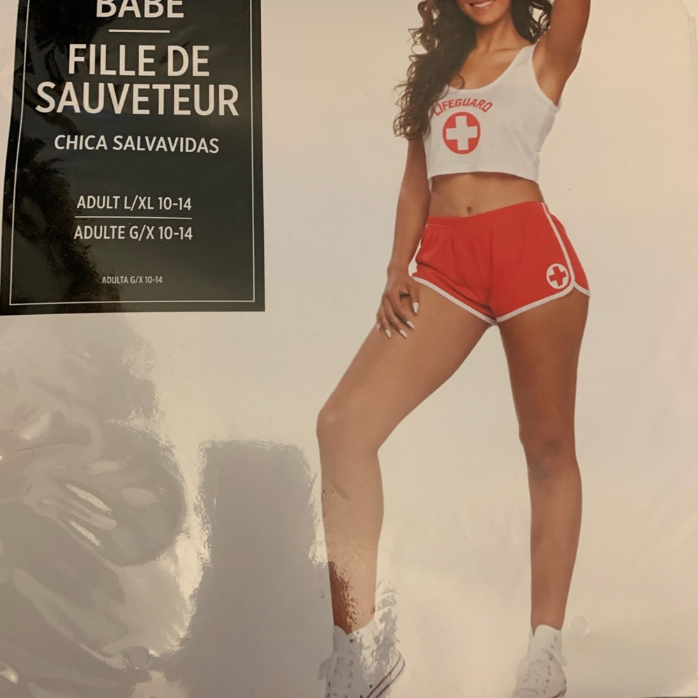 Adult Lifeguard Costume Set L/XL